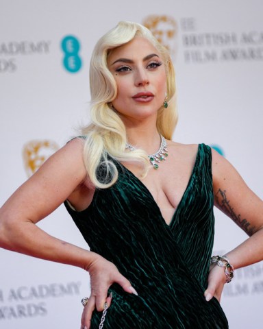 Lady Gaga75th EE British Academy Film Awards, Roaming Arrivals, Royal Albert Hall, London, UK - 13 Mar 2022