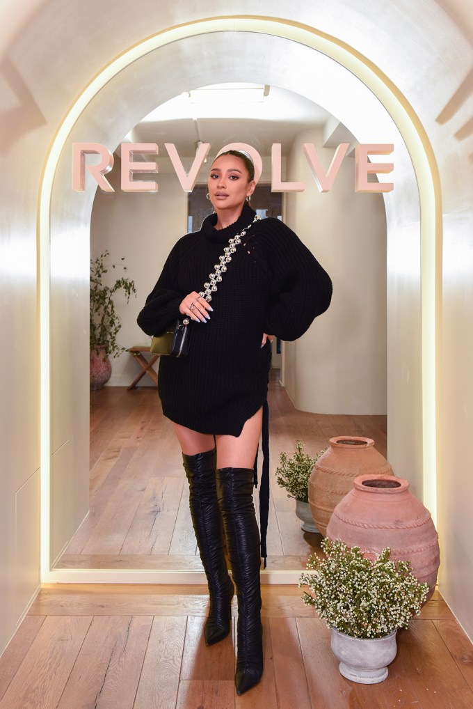Shay Mitchell attends Onda Tacos & Tequila Night at REVOLVE Social Club in West Hollywood, CA