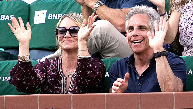 Ben Stiller & Christine Taylor Look So Happy At Tennis Match In 1st Public Pics Since Confirming Rekindled Romance