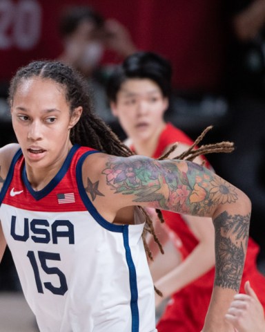 GRINER Brittney (USA),  United States vs Japan - Gold Medal Game Basketball: Tokyo 2020 Olympic Games at Saitama Super Arena in Tokyo, Japan.
Tokyo Olympic Games 2020, Tokyo, Japan - 08 Aug 2021