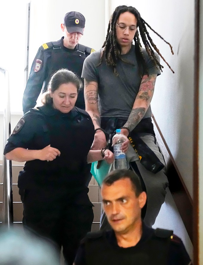 Brittney Griner In Handcuffs