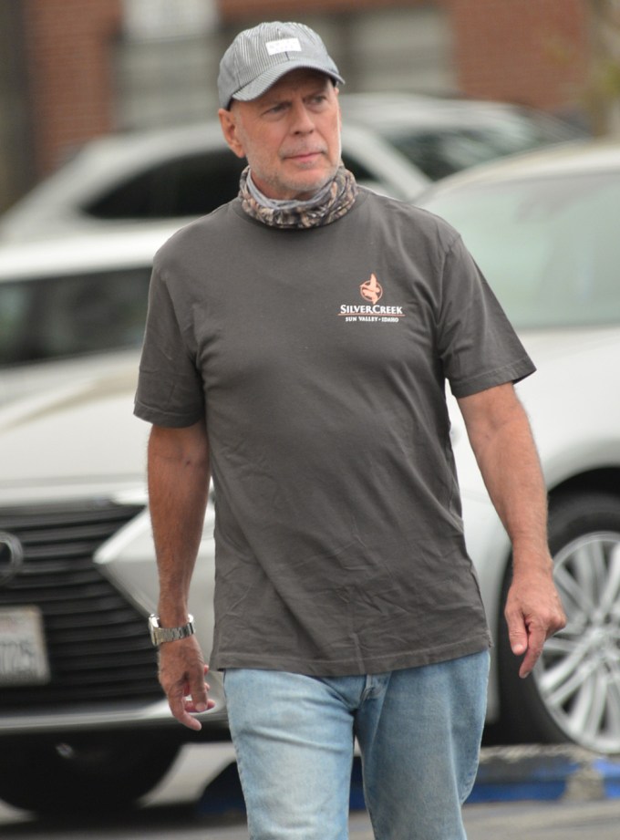 Bruce Willis Out In Brentwood