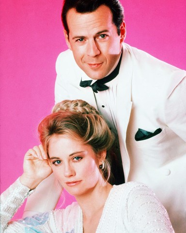 Editorial use only. No book cover usage.Mandatory Credit: Photo by Abc-Tv/Kobal/Shutterstock (5880624i)Cybill Shepherd, Bruce WillisMoonlightingABC-TVUSATelevision