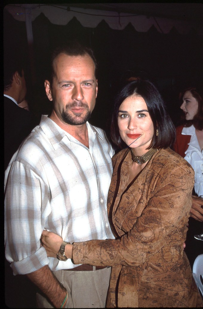 Bruce Willis & Demi Moore In 1992