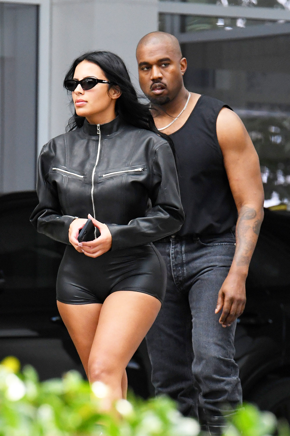 Chaney Jones Leather Shorts Kanye West MEGA