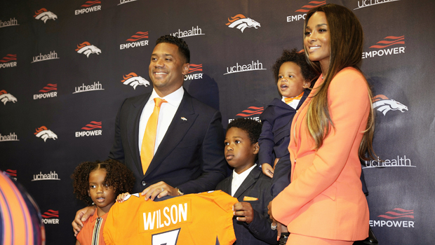 Ciara and Kids Wear Broncos Colors to Support Russell Wilson