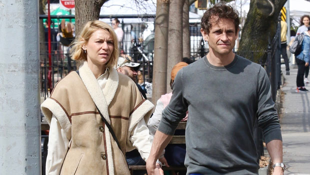 Claire Danes & Husband Hugh Dancy Hold Hands As They Take Kids Cyrus, 9, & Rowan, 3, To Park