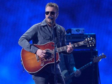Eric Church performs a medley at the 57th Academy of Country Music Awards, at Allegiant Stadium in Las Vegas
57th ACM Awards - Show, Las Vegas, United States - 07 Mar 2022