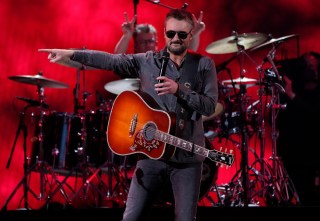 Eric Church performs a medley at the 57th Academy of Country Music Awards, at Allegiant Stadium in Las Vegas
57th ACM Awards - Show, Las Vegas, United States - 07 Mar 2022