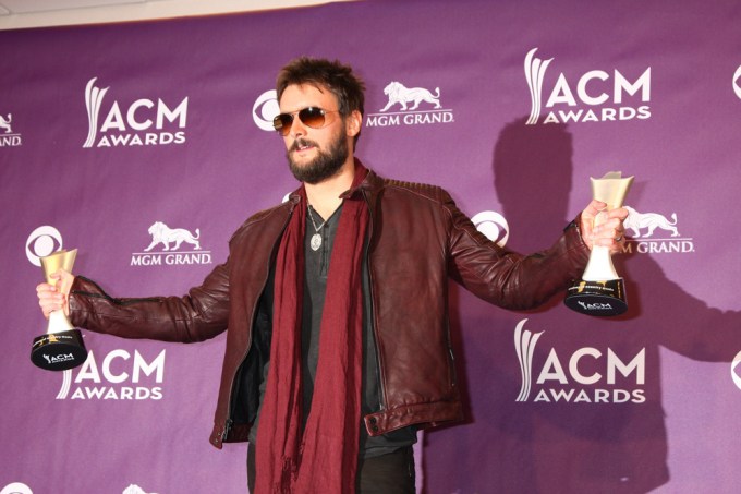 Eric Church poses at the ACM Awards