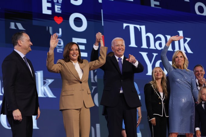 Kamala Harris and Joe Biden at The 2024 Democratic National Convention: Day 1