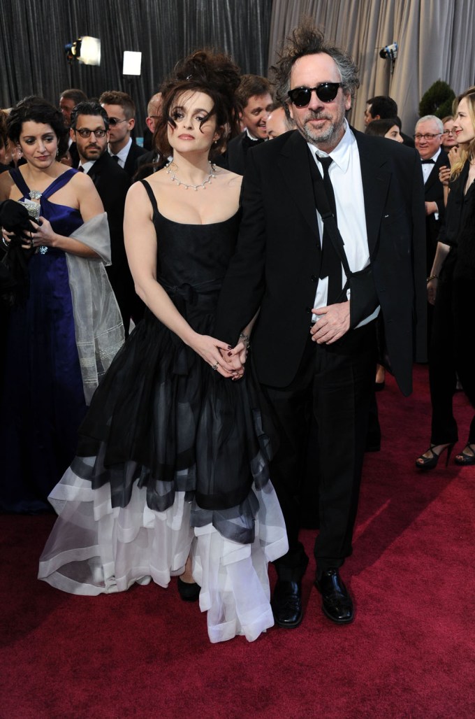 Helena Bonham Carter & Tim Burton At The 2013 Academy Awards
