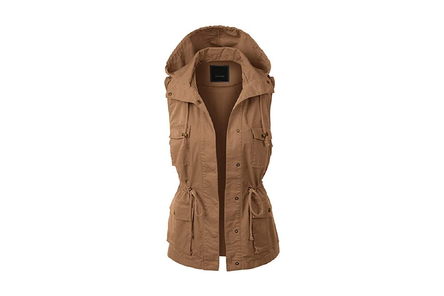 Jenkoon Womens Anorak Utility Jacket Vest Multi-Pockets Outdoors Vest Sleeveless Jacket