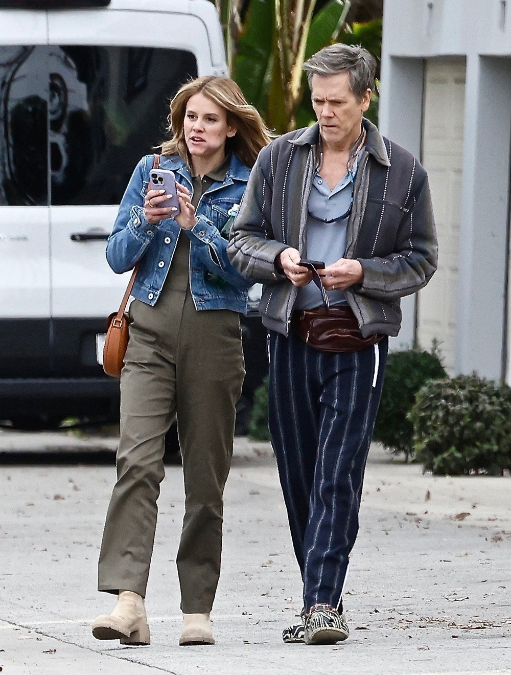 *EXCLUSIVE* Kevin Bacon and his daughter shoot a new project together in Studio City