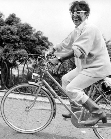 The director Lina Wertmuller on a bicycle
The director Lina Wertmuller on a bicycle, Rome, Italy - 04 May 1978