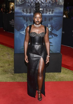 AVAILABLE FOR ***WORLD RIGHTS ***Mandatory Credit: Photo by Carlos Tischler/Eyepix Group/Shutterstock (13617701ay)November 9, 2022, Satelite City, Mexico: Actress Lupita Nyong'o attends red carpet of the Black Panther: Wakanda Forever Fan Event at Plaza Satelite. on November 9, 2022 in Satelite City, Mexico. (Photo by Carlos Tischler/ Eyepix Group)Black Panther: Wakanda Forever Fan Event, Satelite City, Mexico - 09 Nov 2022