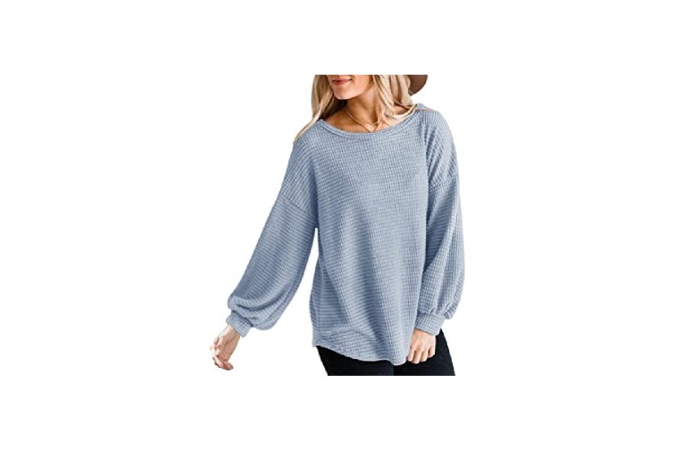 womens waffle knit top reviews