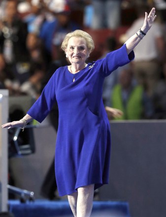 Former Secretary of State Madeleine Albright takes the stage during the second day of the Democratic National Convention in PhiladelphiaDemocratic National Convention, Philadelphia, USA - 26 Jul 2016