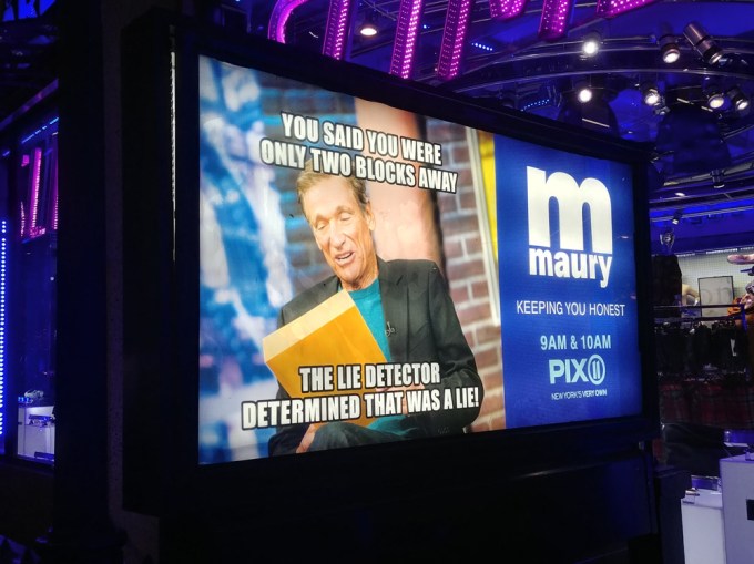 Maury Povich on his show