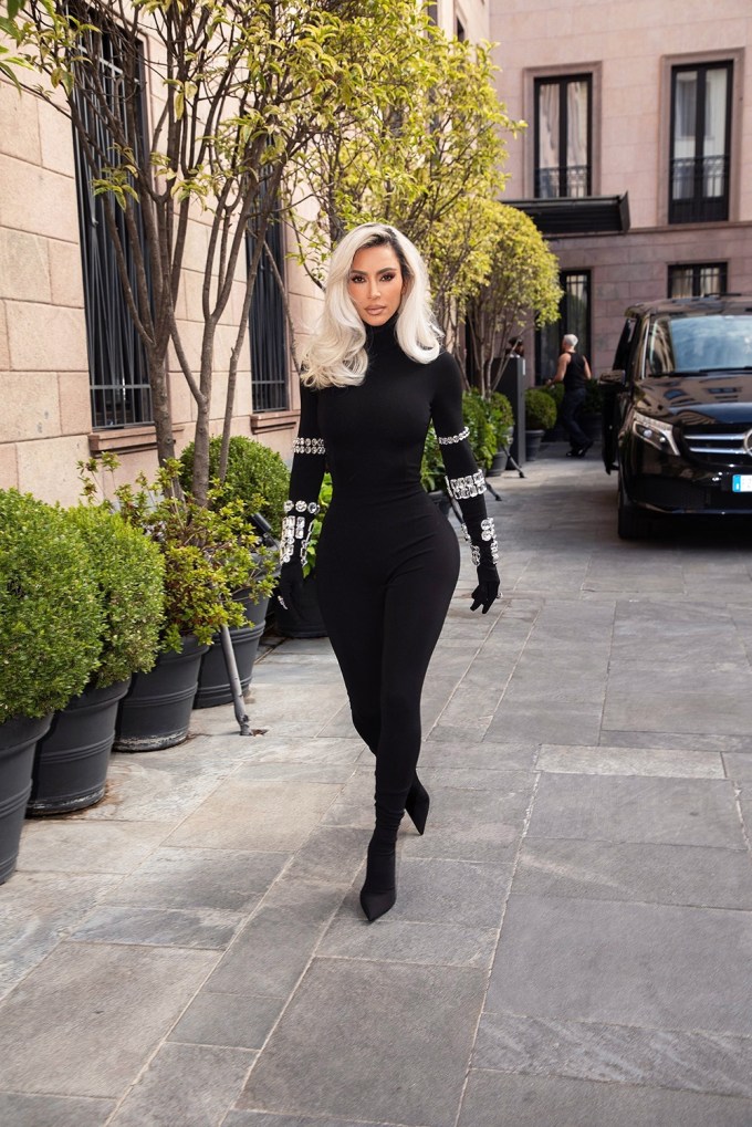 Kim Kardashian Wearing Dolce & Gabbana In Milan