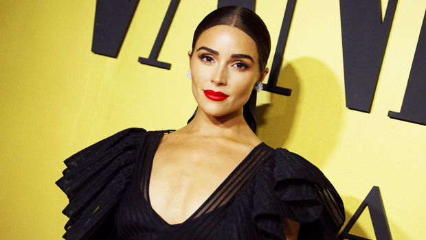 Olivia Culpo puts her toned legs on display in black leather