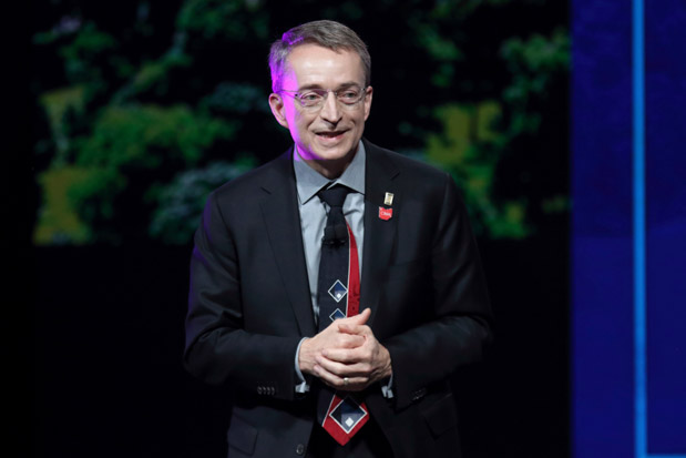 Intel CEO Patrick Gelsinger speaks during the announcement on in Newark, Ohio, that Intel will invest $20 billion to build two computer chip factories on a 1,000-acre site in Licking County, Ohio, just east of ColumbusIntel Plant Ohio, Newark, United States - 21 Jan 2022