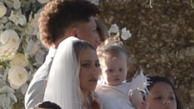 Patrick Mahomes Poses with Daughter Day of Wedding to Brittany Matthews