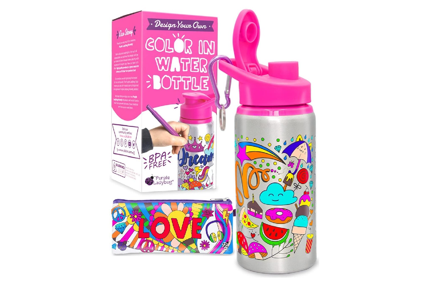 color your own water bottle reviews