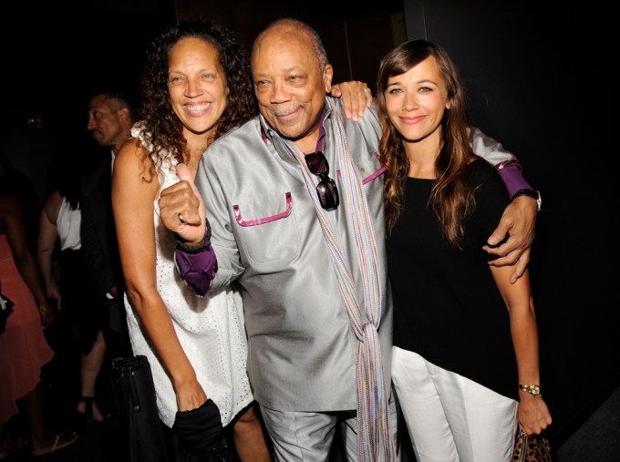 Quincy Jones & Daughters Attend Film Premiere In Los Angeles