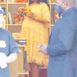 Santa Monica, CA  - *EXCLUSIVE*  - Expectant parents Rihanna and A$AP Rocky shop for baby books at Paper Source in L.A.  Rihanna has been wowing with her bold maternity looks recently. today, she opted for a beige maternity dress and colored sneakers.

Pictured: Rihanna 

BACKGRID USA 4 APRIL 2022 

USA: +1 310 798 9111 / usasales@backgrid.com

UK: +44 208 344 2007 / uksales@backgrid.com

*UK Clients - Pictures Containing Children
Please Pixelate Face Prior To Publication*