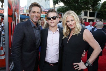 Rob Lowe, Matthew Edward Lowe and Sheryl Berkoff seen at Columbia Pictures 'Sex Tape' World Premiere held at Regency Village Theatre,, in Westwood, Calif
Columbia Pictures 'Sex Tape' World Premiere, Westwood, USA - 10 Jul 2014
