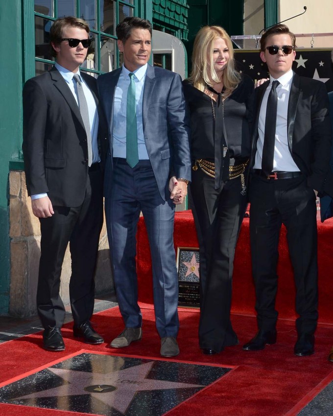Rob Lowe & Family Celebrate His Hollywood Star