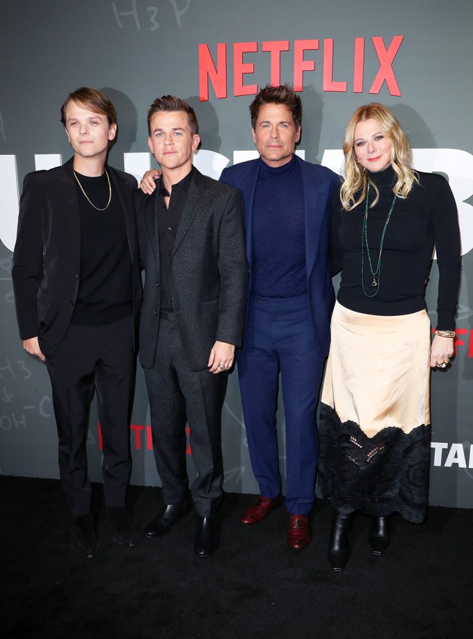 Rob Lowe with his family at the ‘Unstable’ premiere