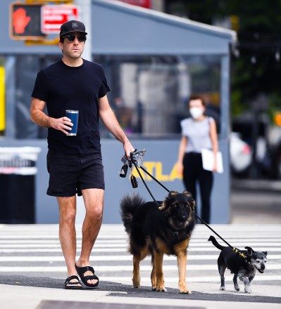 Zachary Quinto goes out for coffee while walking his dog in New York City Photo: Zachary Quinto Ref: SPL5321010 230622 NON-EXCLUSIVE Photo by: Robert O'Neil / SplashNews.com Splash News and Photos USA: +1 310-525-5808 London: +44 (0)20 8126 1009 Berlin: +49 175 3764 166 photodesk@splashnews.com World Rights