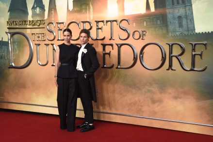 Katherine Waterston and Eddie Redmayne
'Fantastic Beasts The Secrets of Dumbledore' film premiere, Royal Festival Hall, London, UK - 29 Mar 2022
