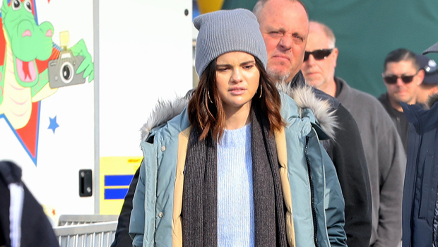 Selena Gomez Wears Plaid Mini Skirt While Filming ‘Only Murders’ In Coney Island — Photos