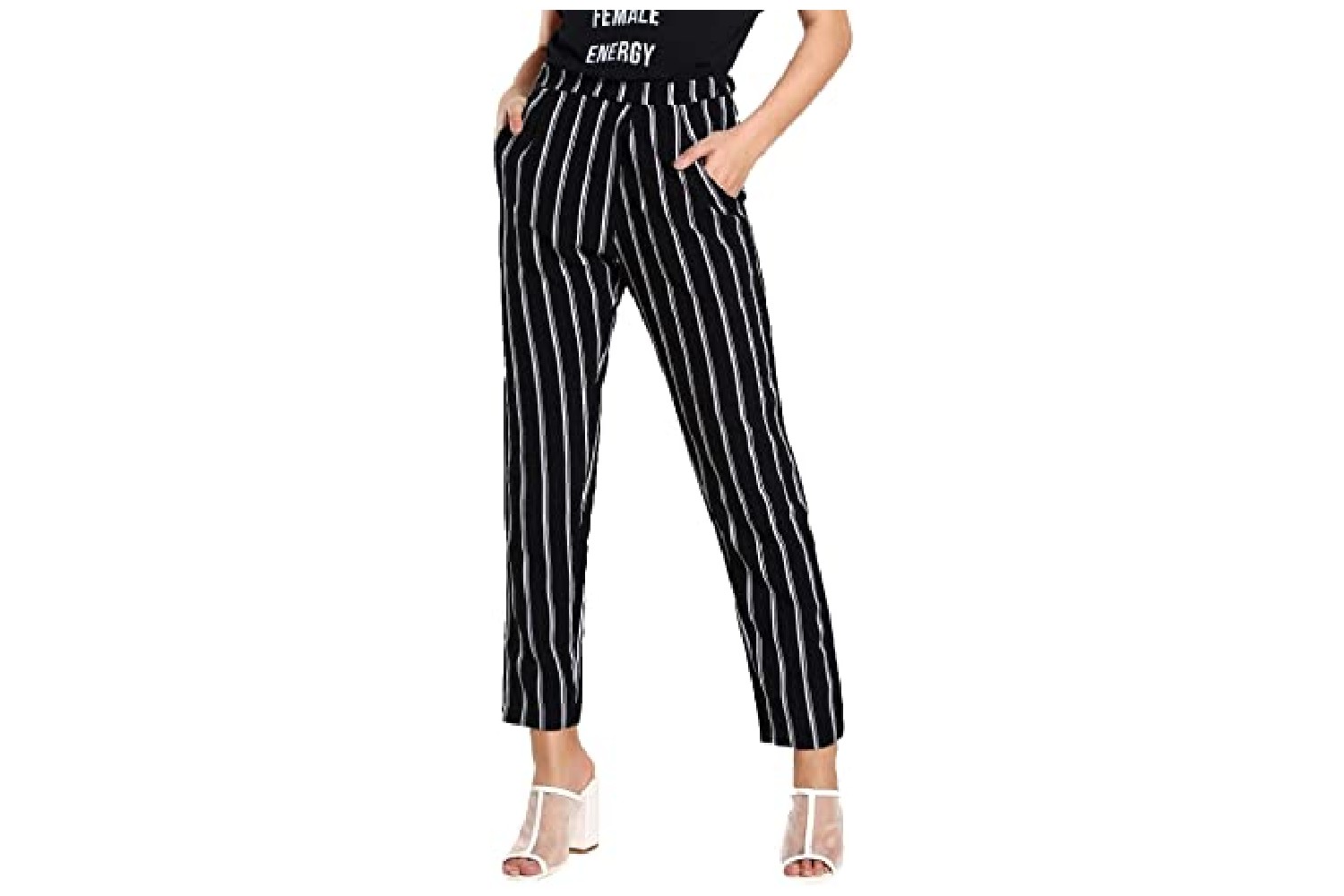 Navy and White Vertical Striped Pants Outfits For Women 25 ideas  outfits   Lookastic