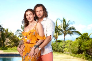 TEMPTATION ISLAND -- Season:4 -- Pictured: (l-r) Ash Lamiroult, Hania Stocker -- (Photo by: Patrick Ecclesine/USA Network)