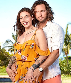 TEMPTATION ISLAND -- Season:4 -- Pictured: (l-r) Ash Lamiroult, Hania Stocker -- (Photo by: Patrick Ecclesine/USA Network)