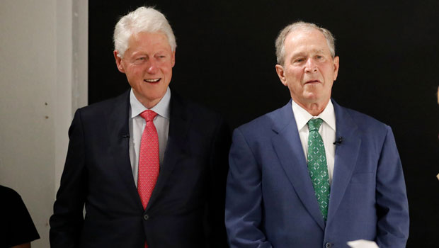 Bill Clinton & George W. Bush Visit Ukrainian Church In Chicago: Video ...