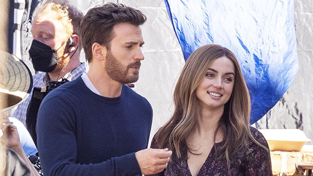 Knives Out' Stars Chris Evans & Ana de Armas Reunite at W