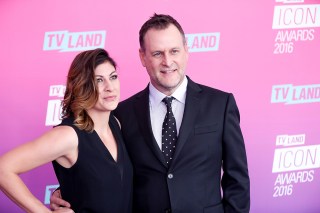 Dave Coulier, right, and Melissa Bring arrive at the 2016 TV Land Icon Awards at Barker Hangar, in Santa Monica, Calif
2016 TV Land Icon Awards, Santa Monica, USA - 10 Apr 2016