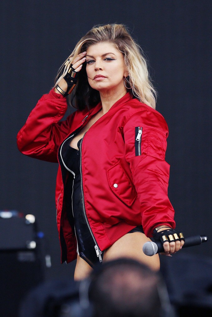 Fergie Performing in London in 2016