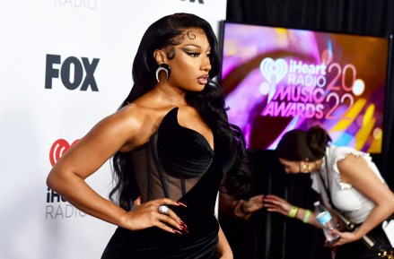 Megan Thee Stallion arrives at the iHeartRadio Music Awards, at the Shrine Auditorium in Los Angeles
2022 iHeartRadio Music Awards - Arrivals, Los Angeles, United States - 22 Mar 2022
