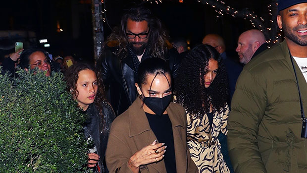Jason Momoa Reunites With Zoe Kravitz For Dinner With His & Lisa Bonet’s 2 Kids – Photos
