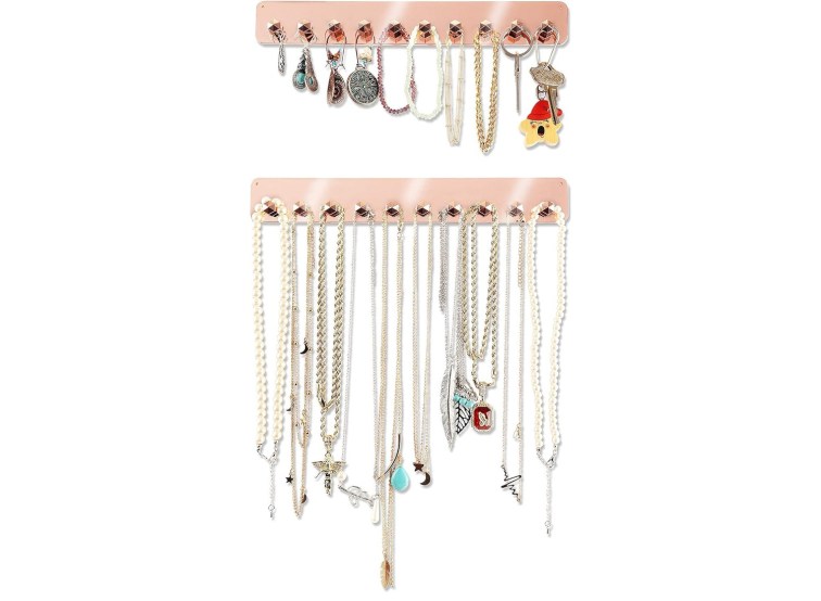 Jewelry storage hook wall mounted non perforated ring earring necklace  hanger