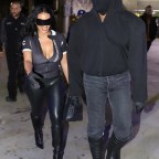 *EXCLUSIVE* Kanye West & Chaney Jones arrive at the Lakers game