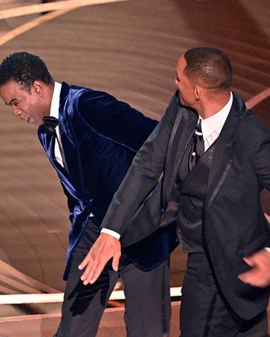 Chris Rock and Will Smith 94th Annual Academy Awards, Show, Los Angeles, USA - 27 Mar 2022