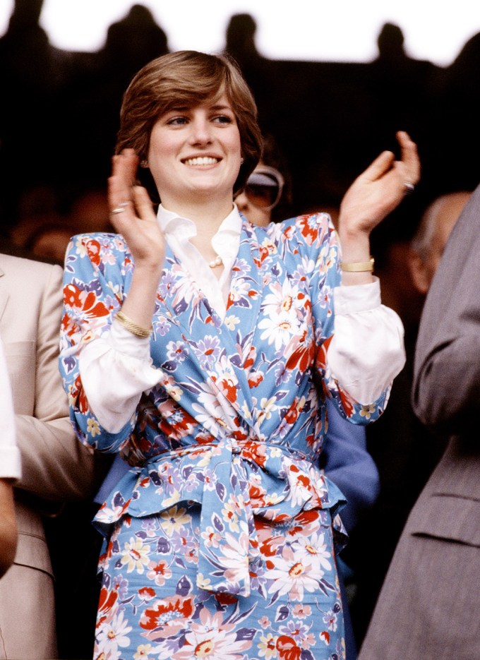 Princess Diana At The Wimbledon Tennis Championships