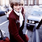 Lady Diana Spencer outside her flat in Coleherne Court, Kensington, London, Britain- 1980